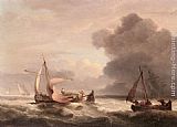 Thomas Luny Dutch Barges In Open Seas painting